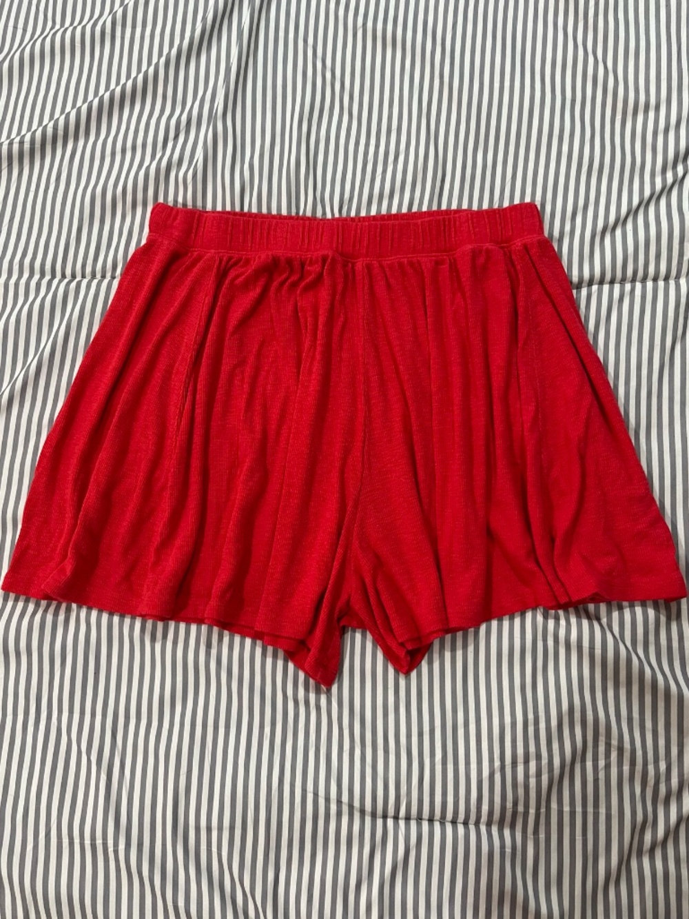 aerie Bright Red High Waisted Flowy Shorts